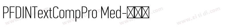 PFDINTextCompPro Med字体转换